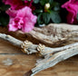 14ct Gold Plated Cubic Zirconia Leaf Huggie Earrings