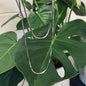 18ct Gold Plated Long Snake Chain Necklace - Available In Silver