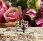 Adjustable Silver Tiger's Eye Triple Band Ring