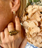 18ct Gold Plated Leaf Statement Ring - Available in Silver