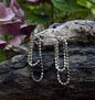 14ct Gold Plated Chain Earrings - Available In Silver